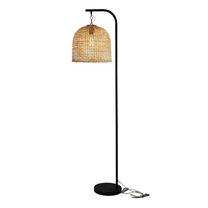Jess Black With Batur Shade Floor Lamp