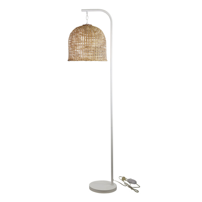 Jess White With Batur Shade Floor Lamp
