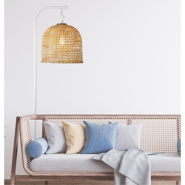 Jess White With Batur Shade Floor Lamp