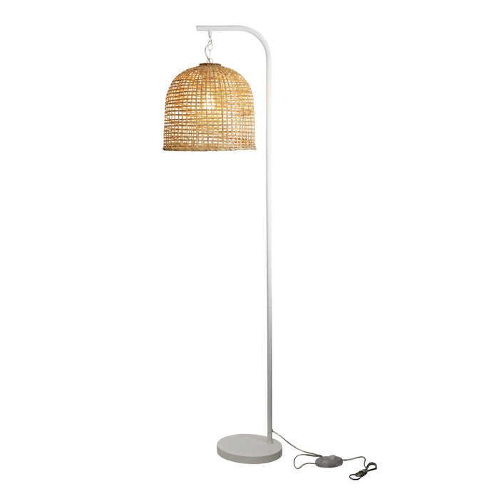 Jess White With Batur Shade Floor Lamp