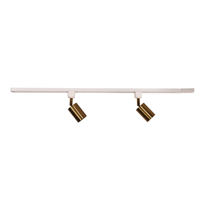 Bridge.2 Track White + Brass Light