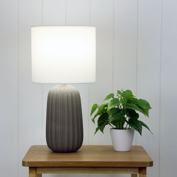 Benjy.25 Taupe Table Lamp