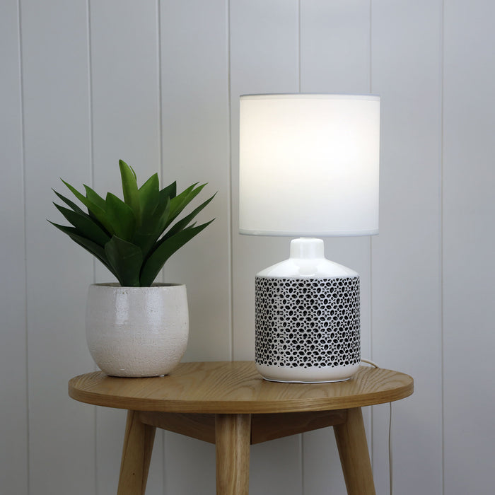 Celia White Table Lamp