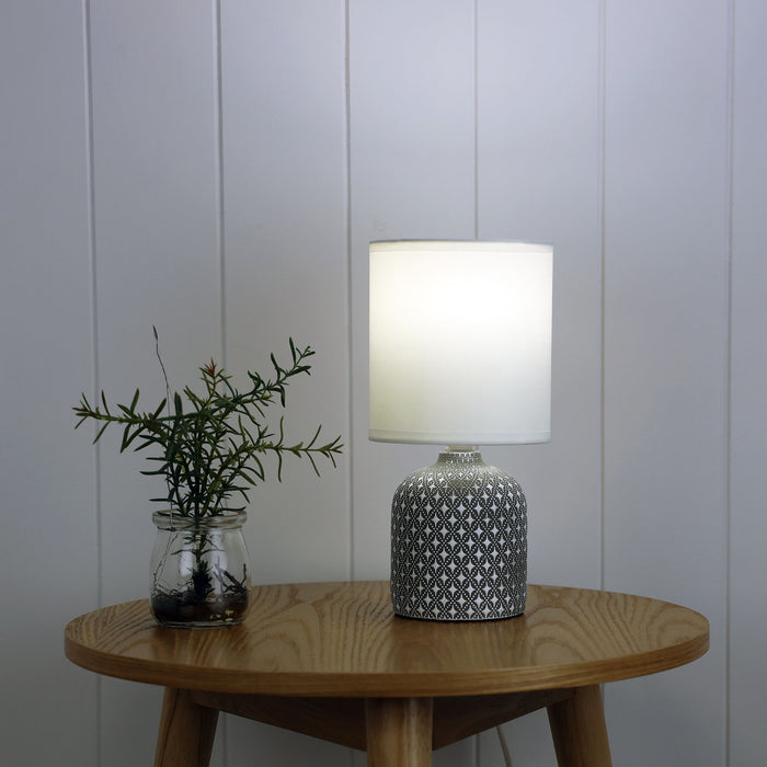Vera Grey Table Lamp