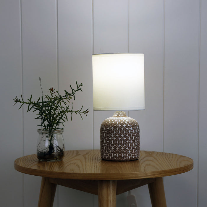 Vera Taupe Table Lamp