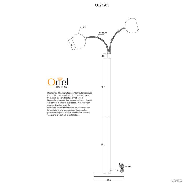 Bobo Chrome Floor Lamp
