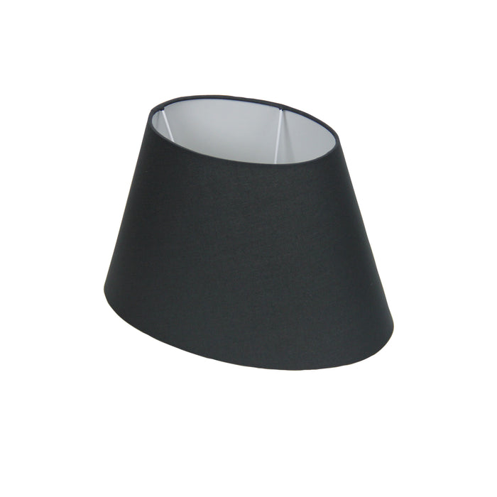 30Cm Black Oval Shade Lamp