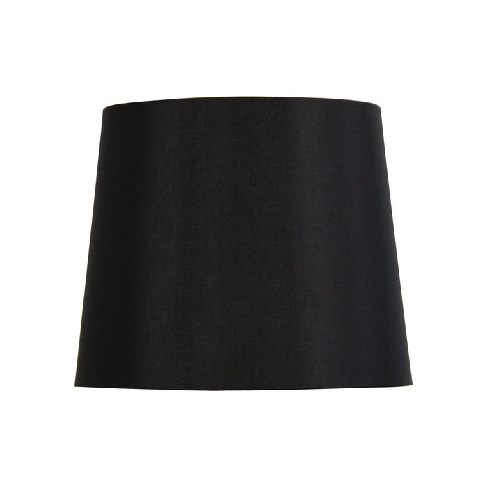 27Cm Black Satin Shade Table Lamp