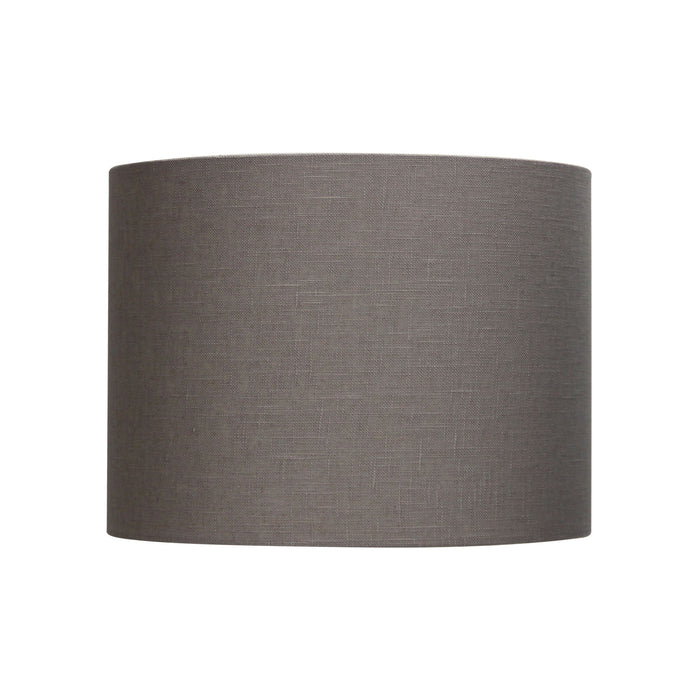 30Cm Drum Putty Burlap Shade Table Lamp