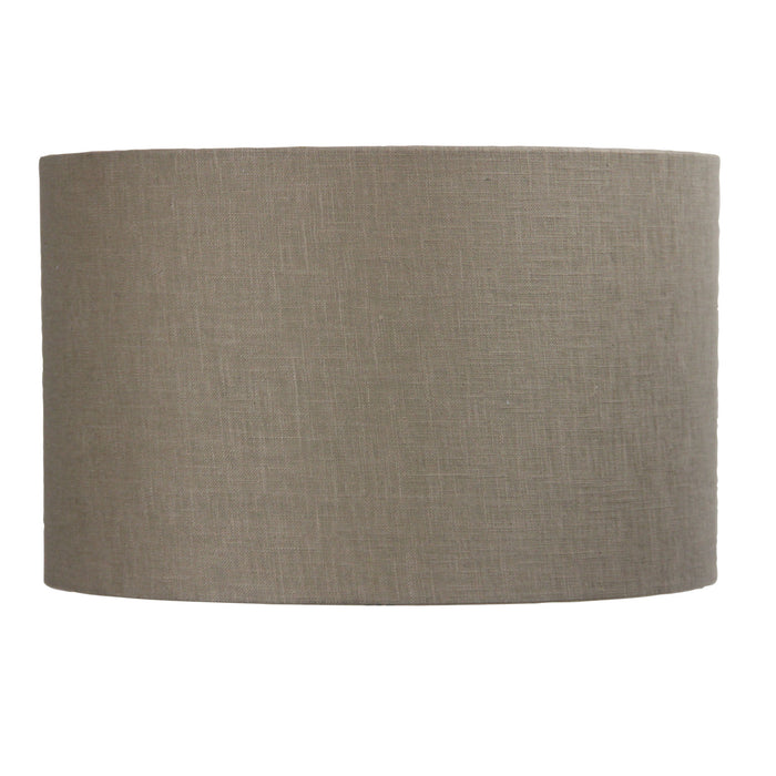 40Cm Drum Coffee Burlap Shade Floor Lamp