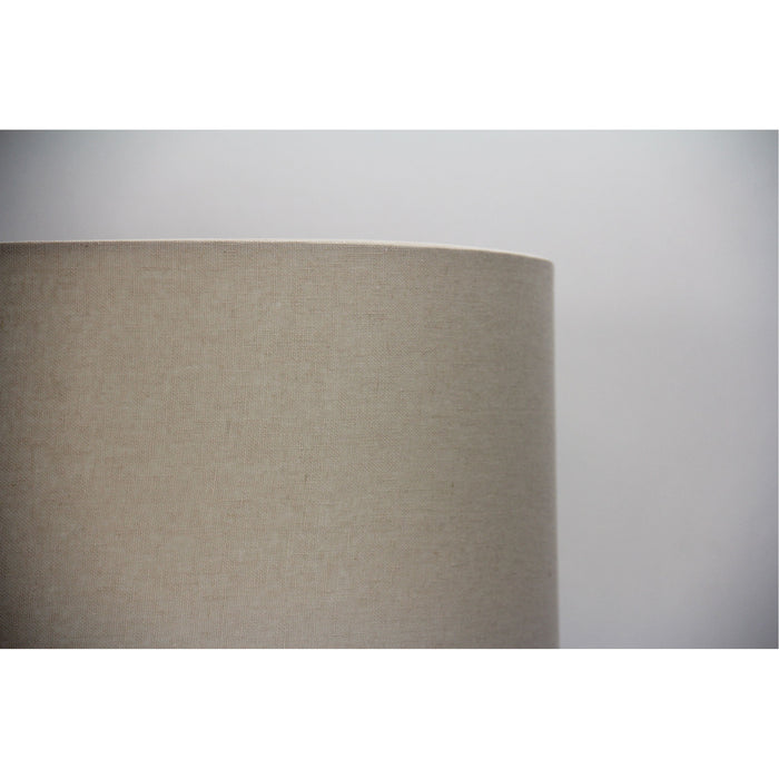 40Cm Drum Canvas Burlap Shade Floor Lamp