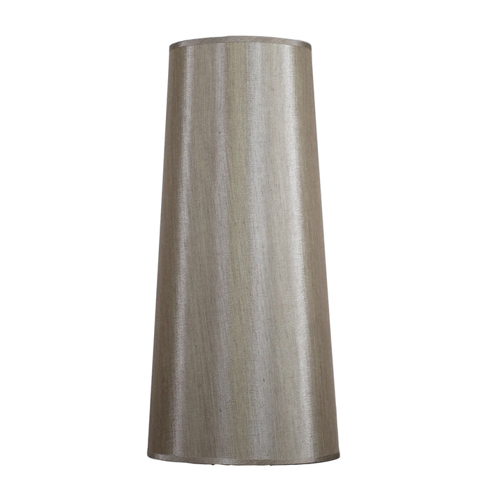 19Cm Tapered Shade Silver Table Lamp