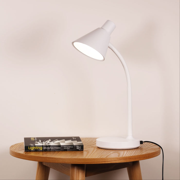 Macca White Desk Lamp