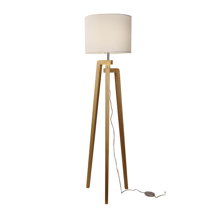Lund Complete Floor Lamp White