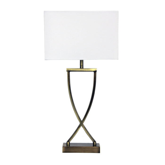 Chi Antique Brass Lamp