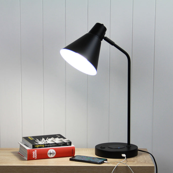 Targa Black Desk Lamp