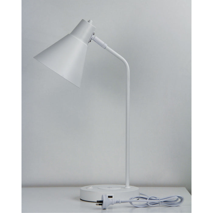 Targa White Desk Lamp