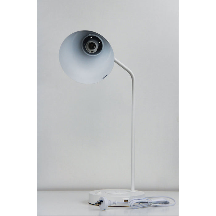 Targa White Desk Lamp