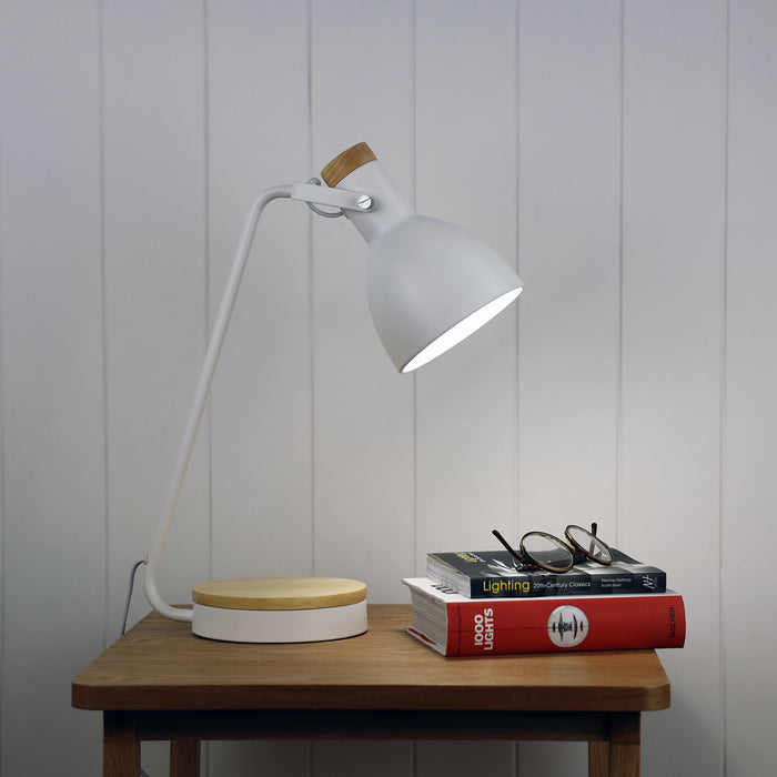 Benny White Lamp
