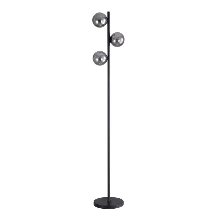 Valcross 3Lt Black Floor Lamp