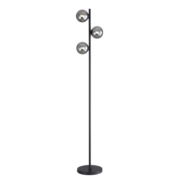 Valcross 3Lt Black Floor Lamp