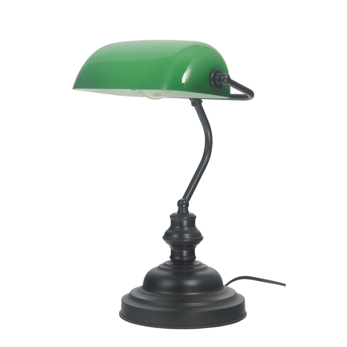 Bankers Switched Black Lamp