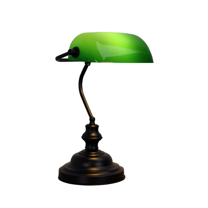 Bankers Switched Black Lamp