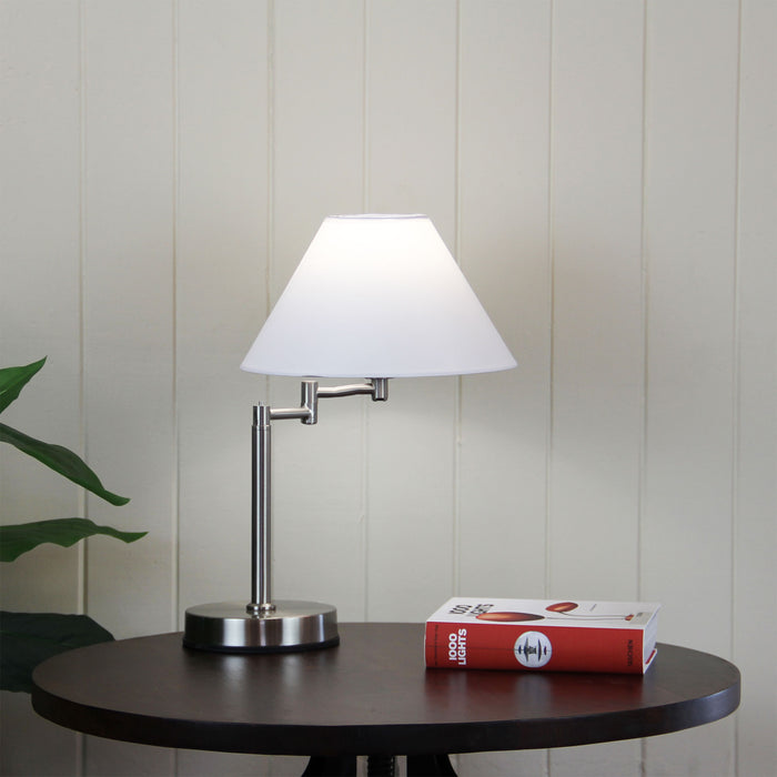 Zoe Brushed Chrome Lamp