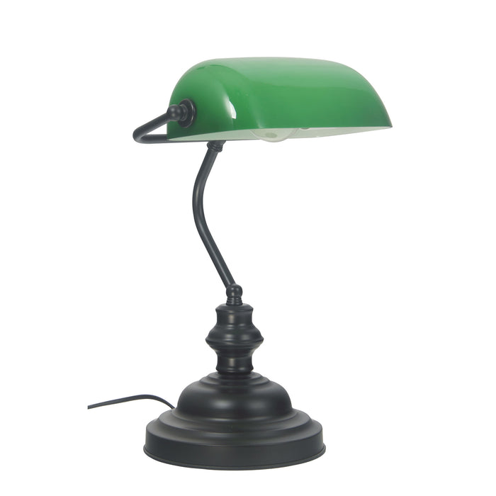 Bankers Touch Black Lamp