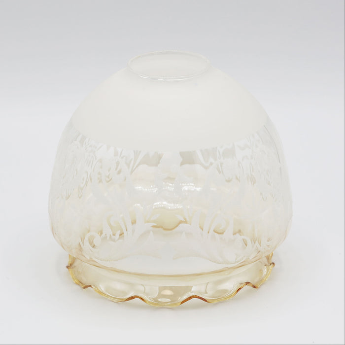 Etched Scroll Glass