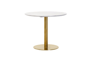 Opera Dining Table Marble Effect White Agaria