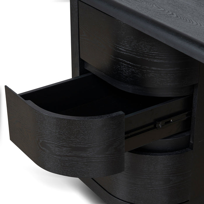 Aiza 1.6m Office Desk - Full Black