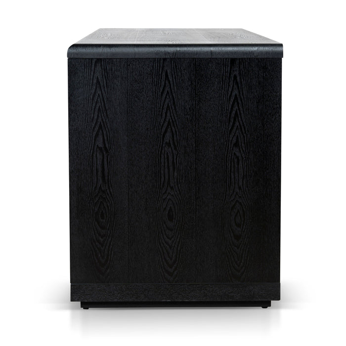 Aiza 1.6m Office Desk - Full Black