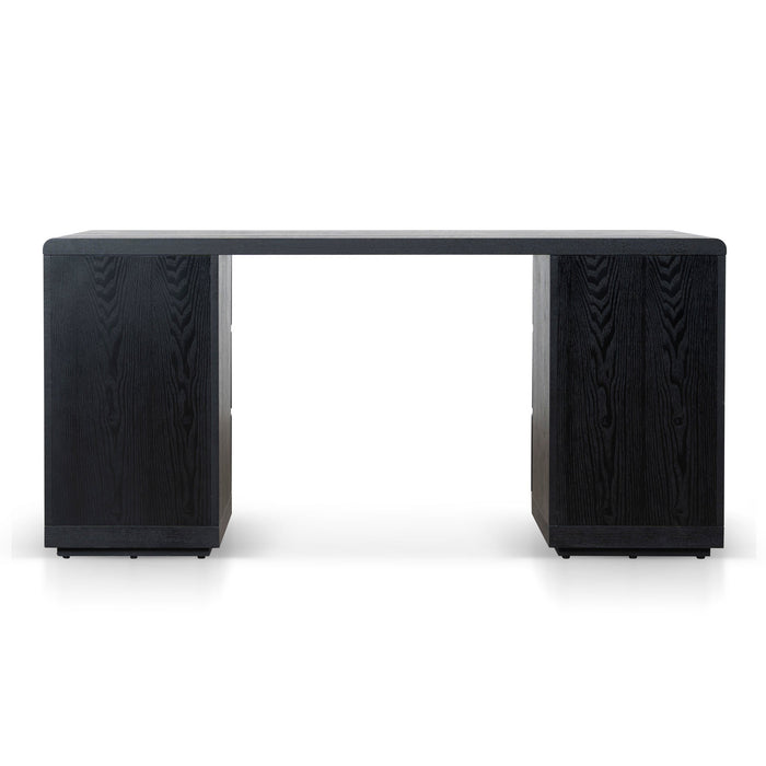 Aiza 1.6m Office Desk - Full Black