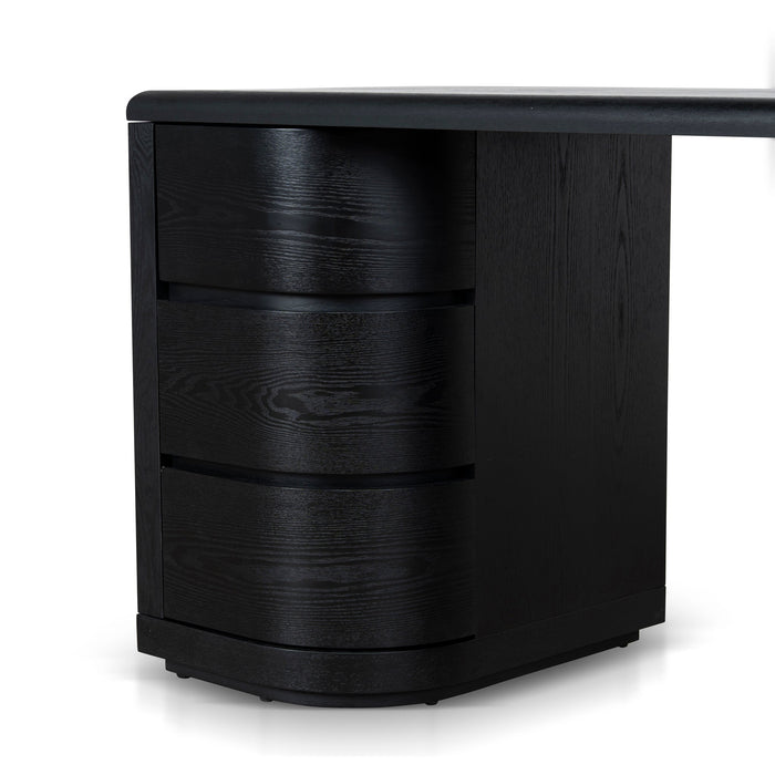 Aiza 1.6m Office Desk - Full Black
