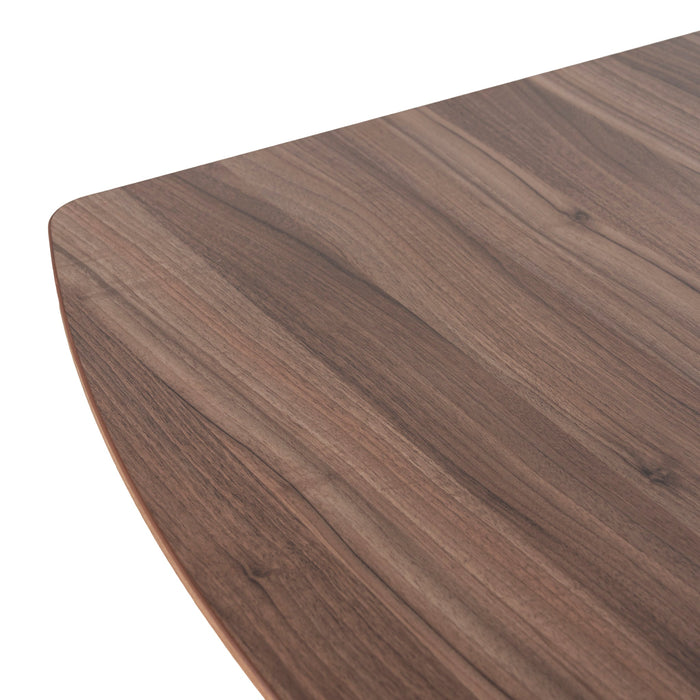 Vogue 3.6m Boardroom Meeting Table - Walnut Top With Black Legs