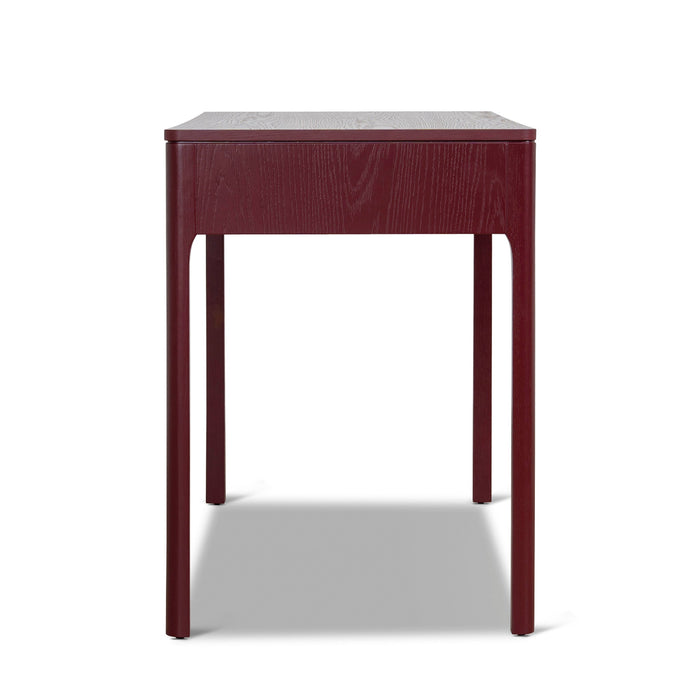 Zevra 1.2m Home Office Desk - Burgundy Red