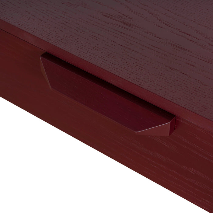 Zevra 1.2m Home Office Desk - Burgundy Red