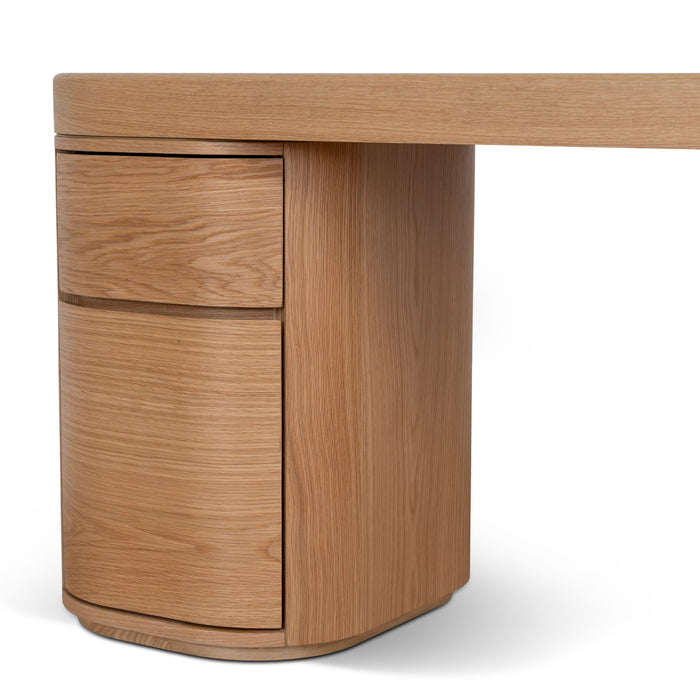 Solvia 1.7m Office Desk - Natural Oak