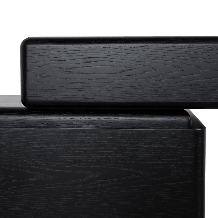 Orrion 1.6m Office desk - Black Oak