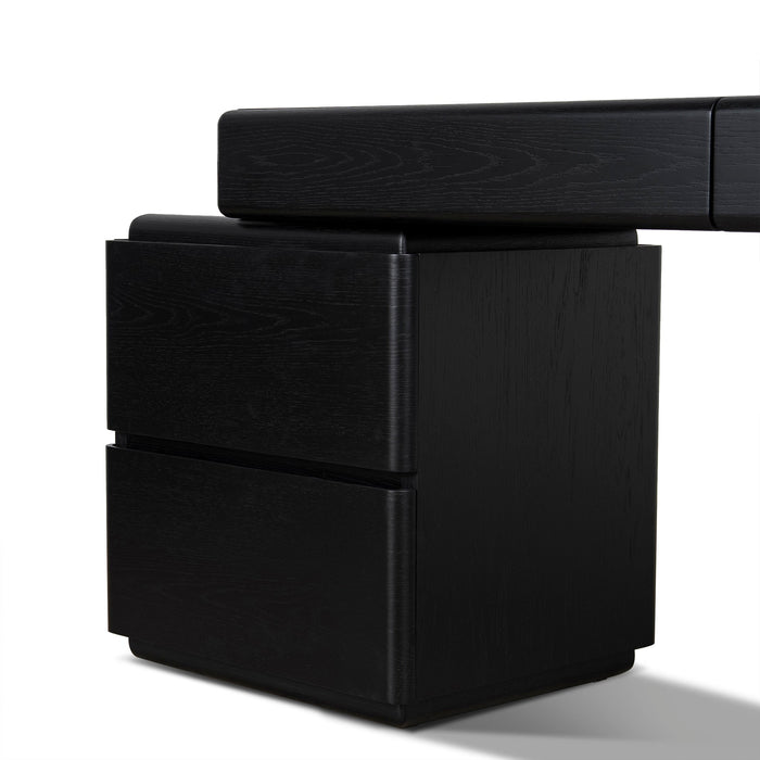 Orrion 1.6m Office desk - Black Oak