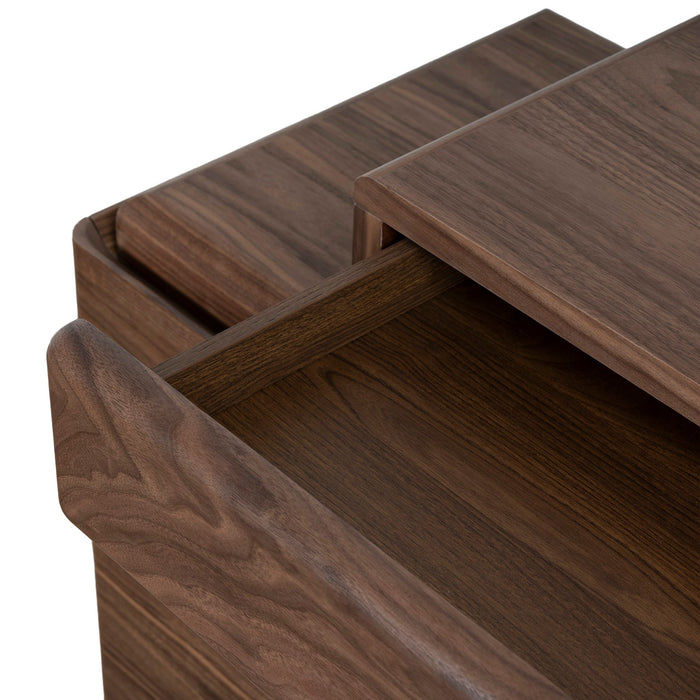 Orrion 1.6m Office Desk - Walnut Veneer