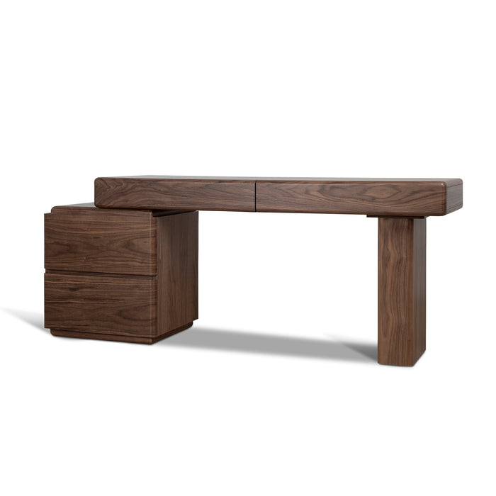 Orrion 1.6m Office Desk - Walnut Veneer