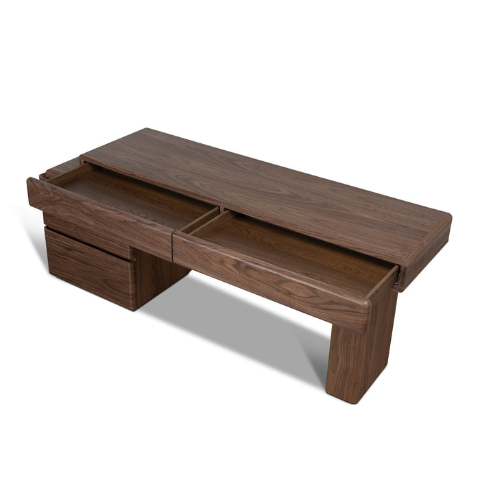 Orrion 1.6m Office Desk - Walnut Veneer