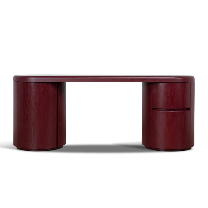 Myrren 1.9m Office Desk - Burgundy Red