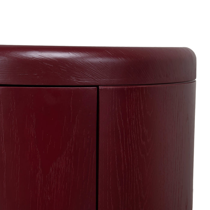 Myrren 1.9m Office Desk - Burgundy Red