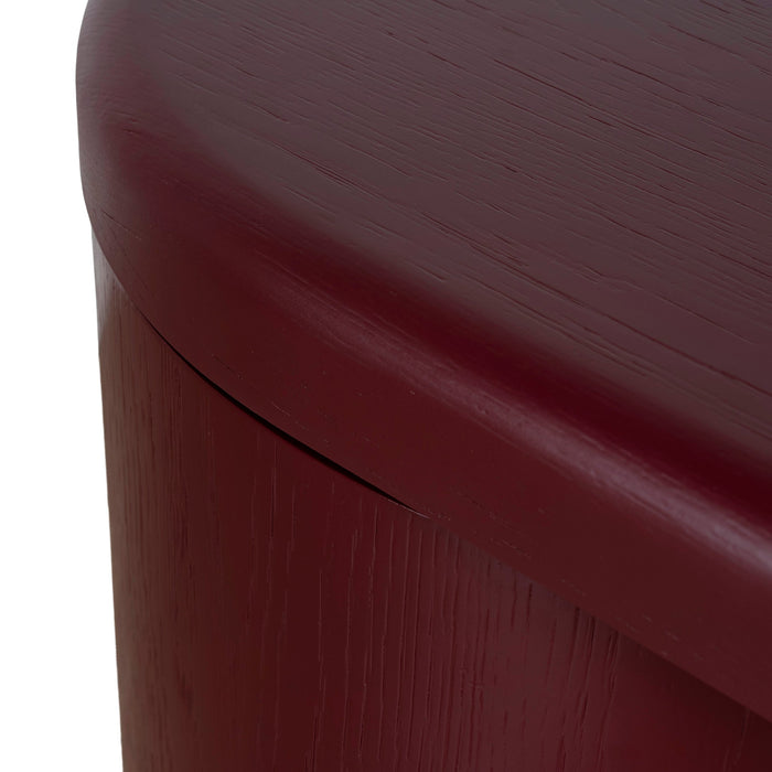 Myrren 1.9m Office Desk - Burgundy Red