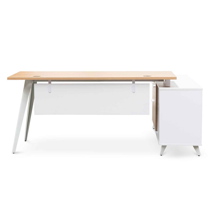 COT6546-SN 160cm Left Return Executive Office Desk - Natural