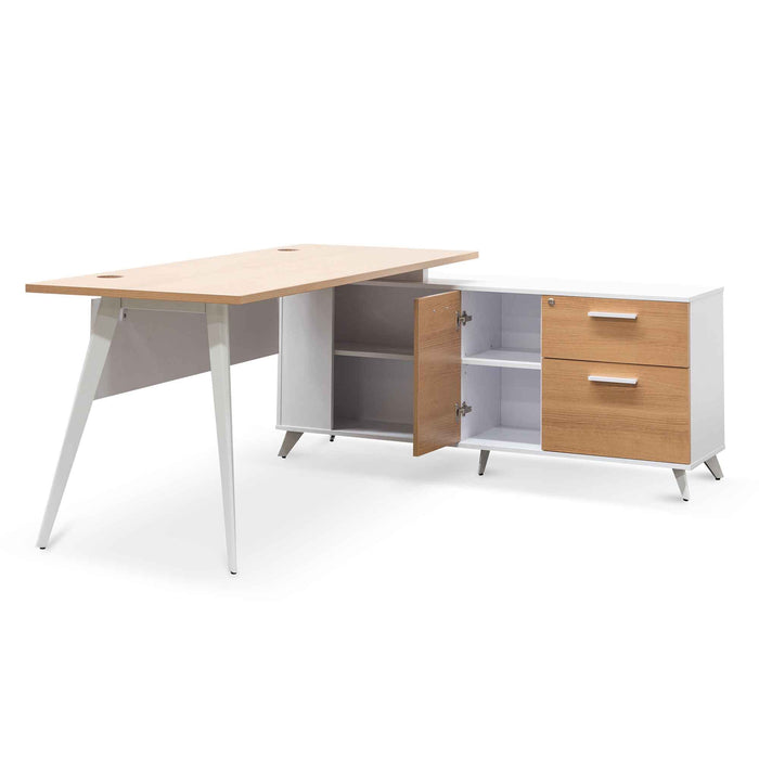 COT6547-SN 160cm Right Return Executive Office Desk - Natural