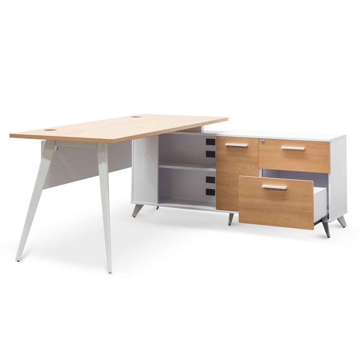 COT6547-SN 160cm Right Return Executive Office Desk - Natural